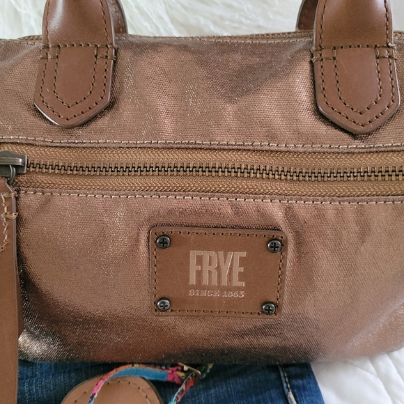 Frye Satchel Metallic Handbag - Picture 2 of 8
